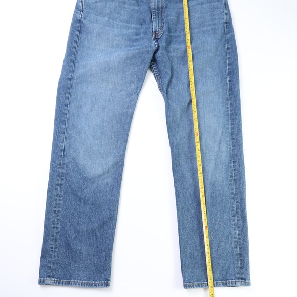 Levi's 505 Men's Regular Fit Straight Leg Jeans 42x32 Medium Wash Mexico - Picture 3 of 11